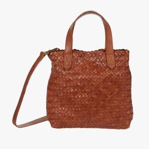 Madewell Small Transport Crossbody Woven Leather